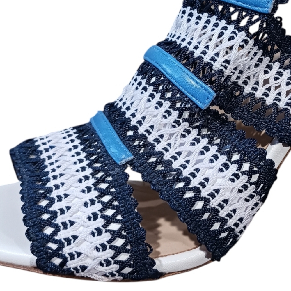 L.K. Bennett Eloise Crochet High Heels - Picture 5 of 14